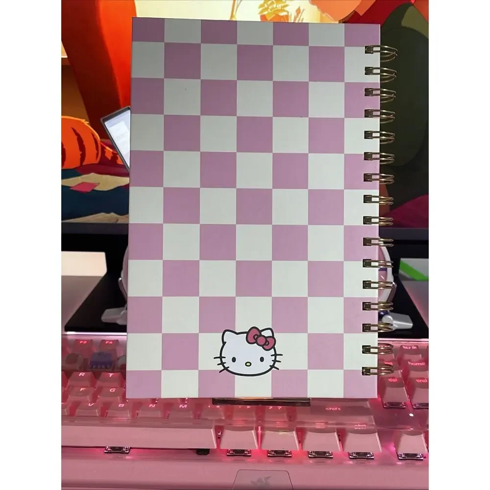 Hello Kitty Friends Rainbow Hard Cover Notebook Journal Spiral 2024 Sanrio